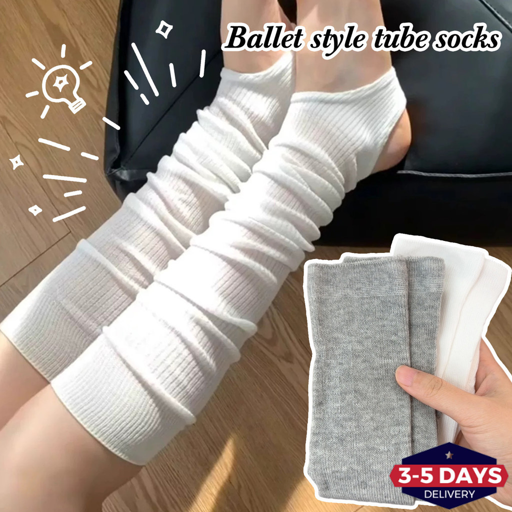 [จัดส่ง 3-5 วัน]ถุงเท้าแบบยาวถึงเข่า สำหรับผู้หญิง ผลิตจากไนลอนคุณภาพสูง ออกแบบสไตล์บัลเล่ต์ และมีกางเกงในยืดหยุ่น สวมใส่สบาย