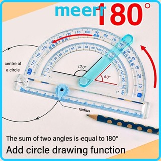 MEERR Bevel ไม้โปรแทรกเตอร์,มัลติฟังก์ชั่นกิจกรรมพลาสติกมุมว…