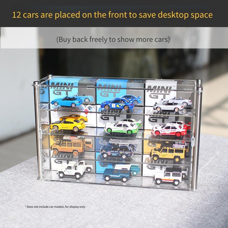 กล่องเก็บของรุ่นรถ MINI GT อะคริลิคใส 12 ช่องโชว์รถ Multi-Layer Assembly