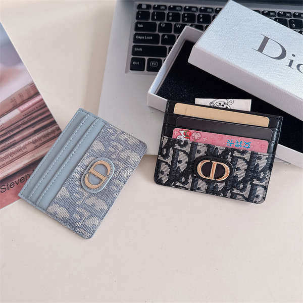 กระเป๋าบัตร lanyard cardholder perota แบรนด์ยอดนิยม D Home Old Flower ชายและหญิง ID ซองใส่บัตรหนังซอ