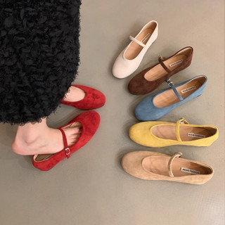 รองเท้าแมรีเจนวินเทจ พื้นแบน คอมฟอร์ตสูง ไซส์35-40 เหมาะกับง…