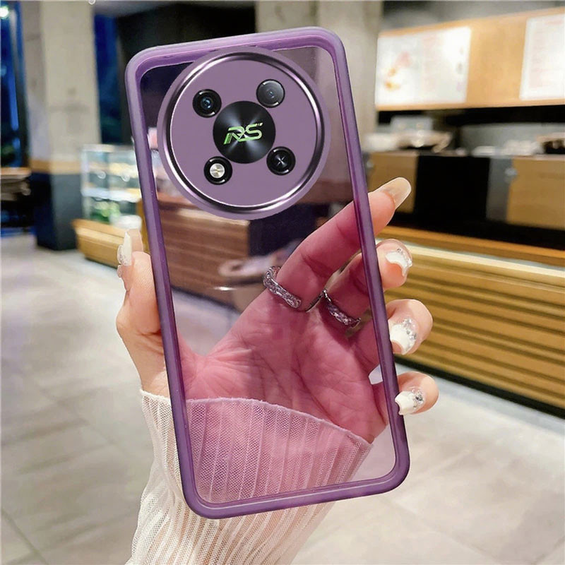 เคสโทรศัพท์ซิลิโคนนุ่ม ป้องกันเนื้อหัวกล้อง โปร่งใส สำหรับ S25 S24 S23 Rs4 P65 P55 A80 A60 A50 Ultra