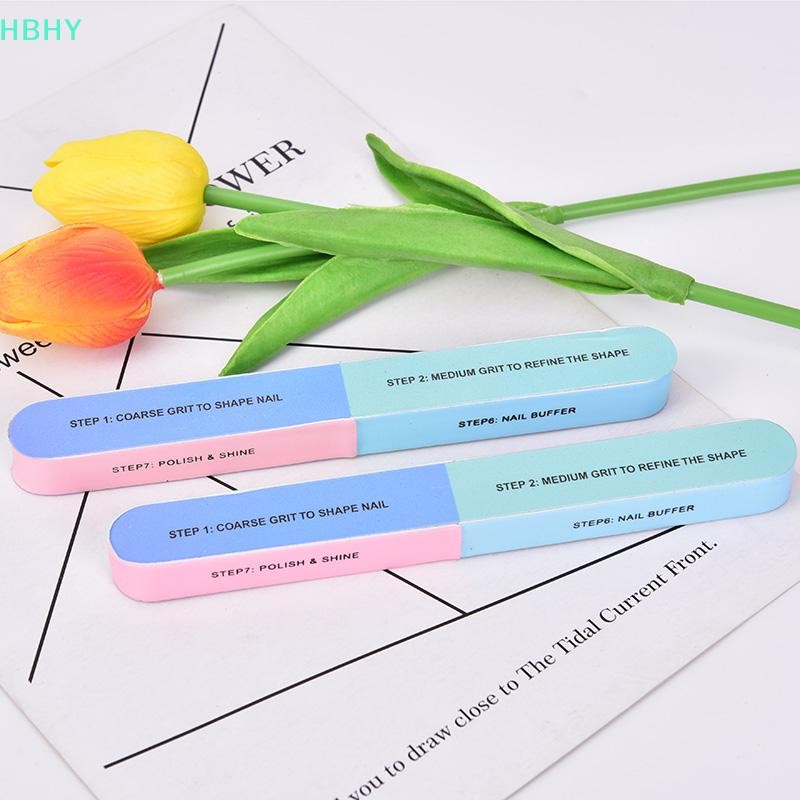 HB ตะไบเล็บบัฟเฟอร์ Shiner Finger Toe Nails Pedicure Polishing Beauty HY
