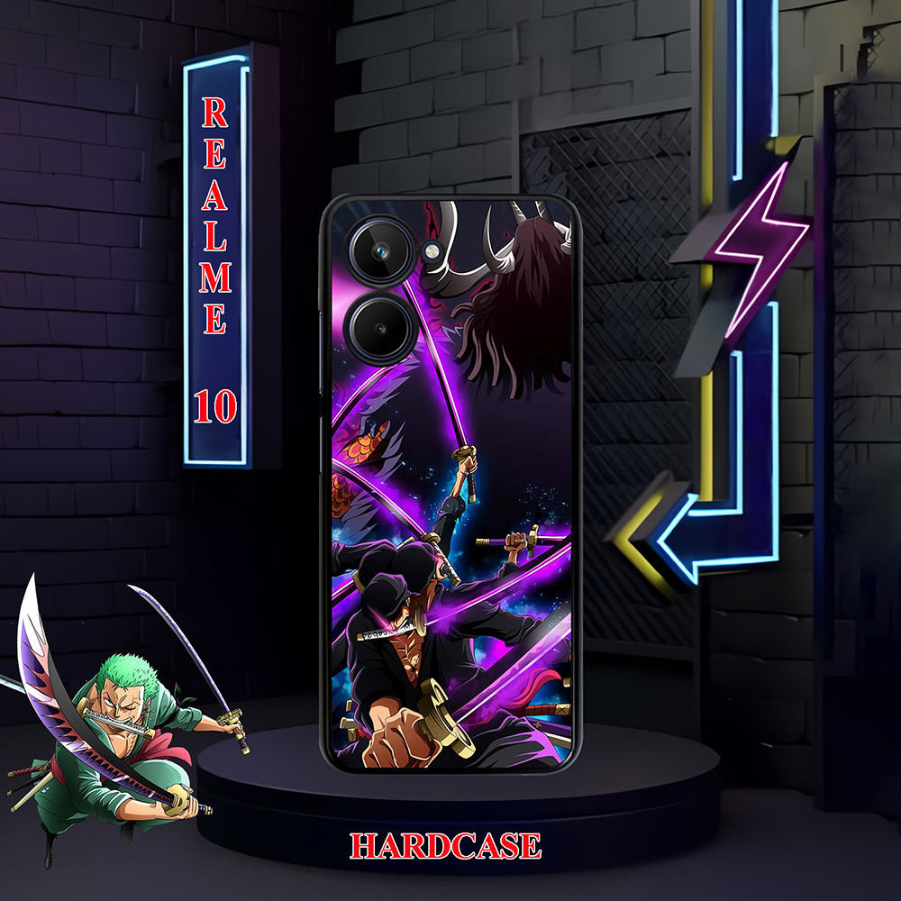 [RM168] เคสแบบกําหนดเอง Glossy ALL TYPE REALME 10 4G ANIME ZORO ONE PIECE
