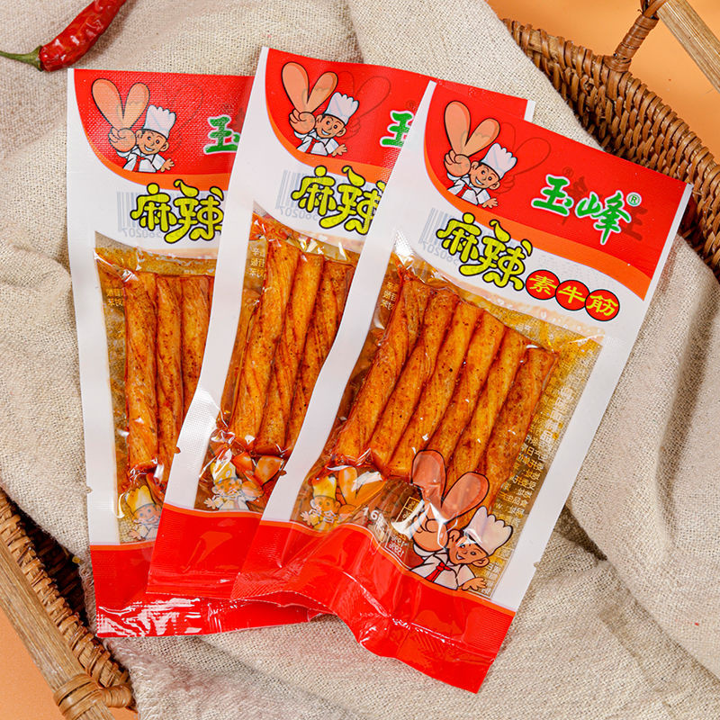 麻辣王子素牛筋面筋香辣湖南特产玉峰品素品休闲零食辣条校园怀旧Spicy Prince Su Beef Gluten Gluten Spicy Hunan Specialty20250728