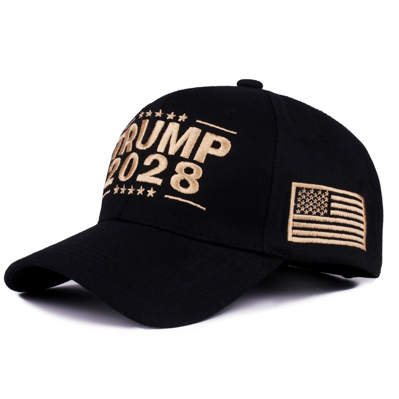 หมวกTrump สำหรับPresident 2028 ทำจากVintage Twill แบบUnisex สวมใส่ง่ายสำหรับกิจกรรมกลางแจ้ง