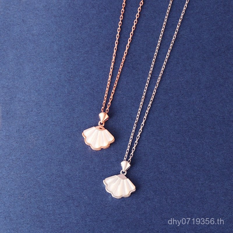 สร้อยคอมุก Clavicle Chain Shell จากเงินสเตอร์ลิง 925 สไตล์ใหม่สำหรับสุภาพสตรี ดีไซน์ทันสมัย-instagra