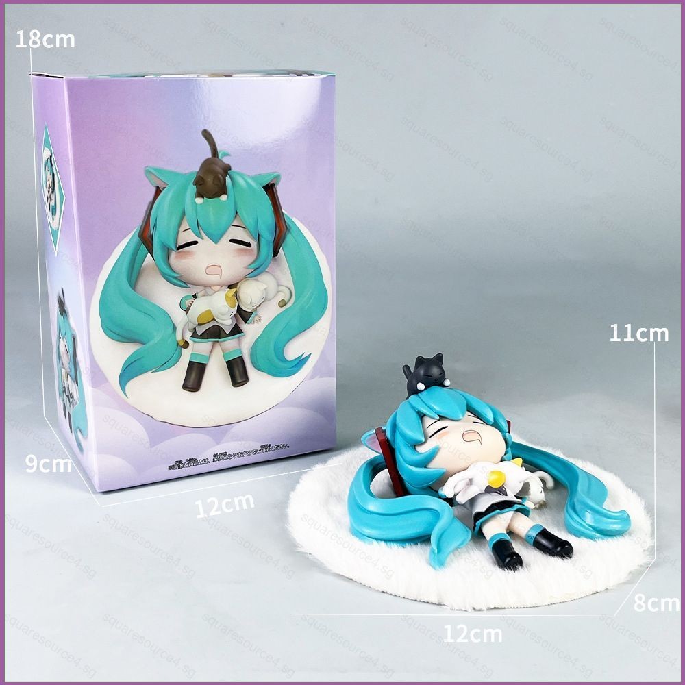 SQ4 Hatsune Miku Action Figure รุ่น Q Sleep ตุ๊กตาของเล่นสําหรับเด็กเครื่องประดับคอลเลกชันของขวัญ QS