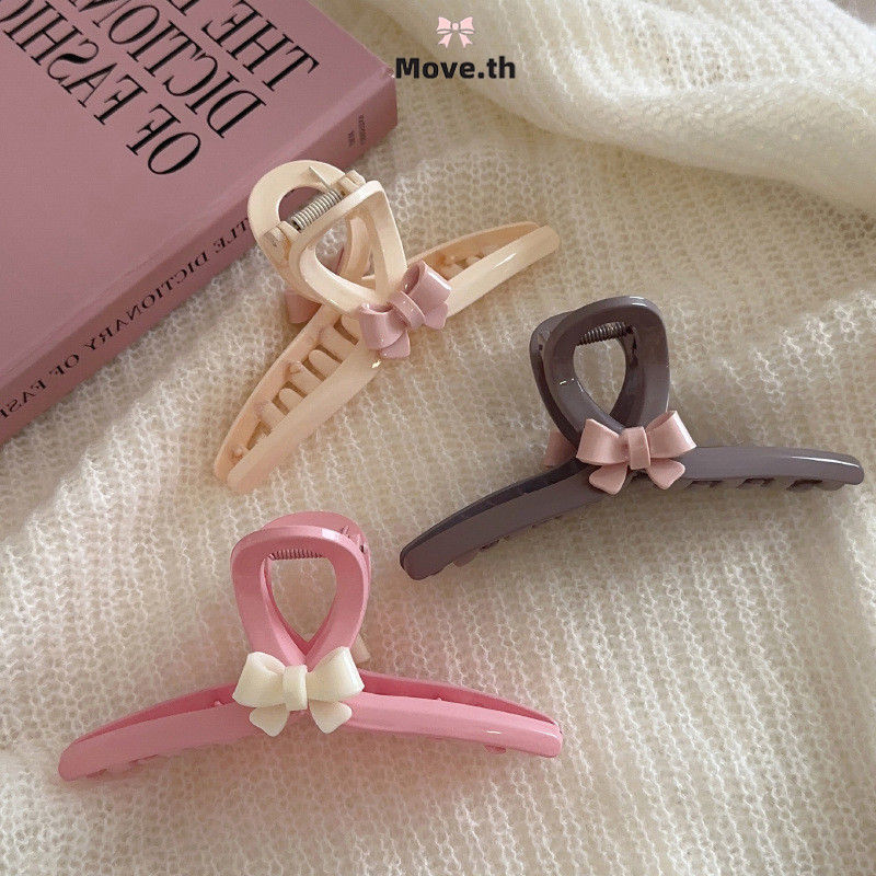 ในไทย-พร้อมส่ง✨คลิปเล็บผมน่ารักหวาน คลิปผมขนาดใหญ่ผู้หญิงคลิปฉลามระดับสูง-Move