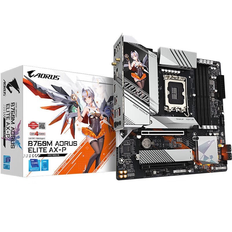 Gigabyte B760M AORUS ELITE AX-P เมนบอร์ดคอมพิวเตอร์ DDR5 เหมาะสําหรับ CPU รุ่น 12/13/14