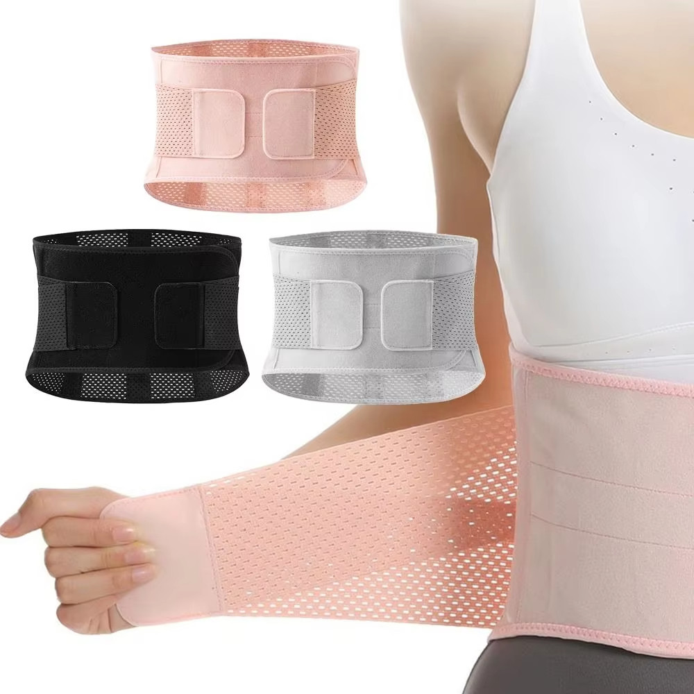 เข็มขัดเอวแบบปรับได้ สำหรับการออกกำลังกายและโยคะ ดีไซน์ระบายอากาศและคอมเพรสชัน