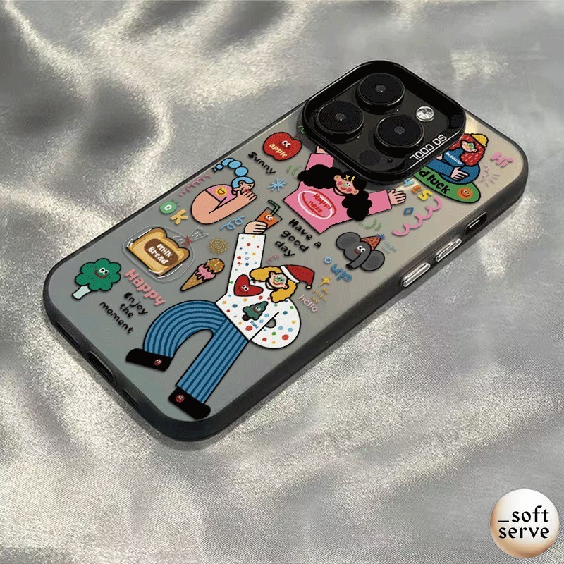 SAMSUNG เคสโทรศัพท์ หวานมีความสุขกินขนมเหมาะสําหรับSamsung A35 A36 A50 A51 A53 5G A54 5G A55 A71 A72