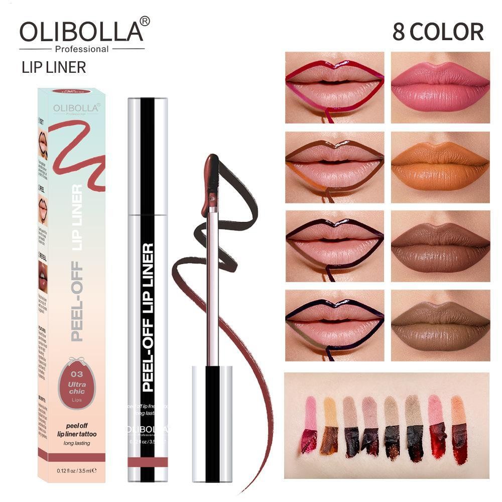 Peel Off Lip Stain Transfer Proof Lip Liner Peel Off Lipgloss Stain ลิปสติกติดทนนานกันน้ํา huizoth