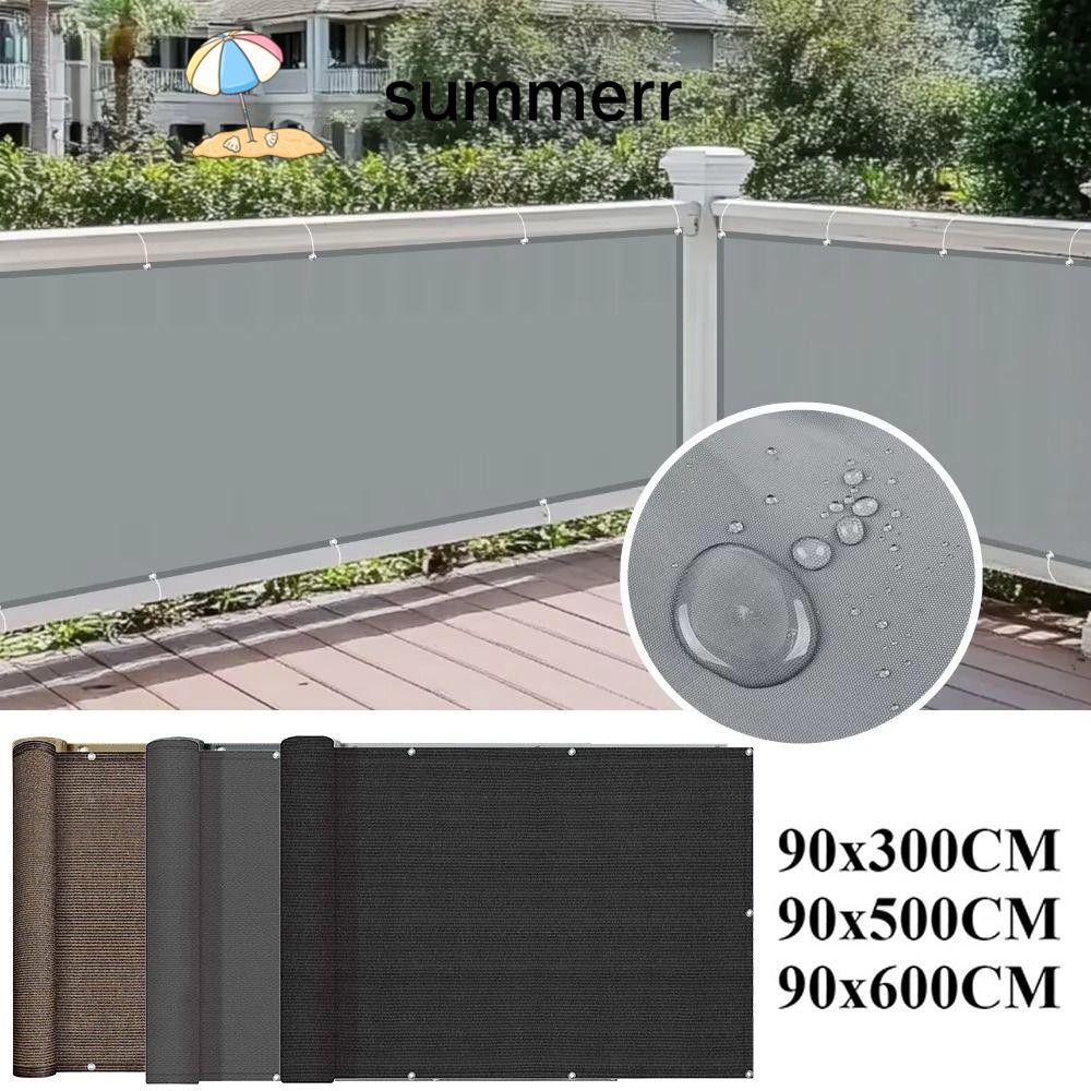 SUMMERR Sun Shading Sails, กันน้ํา 3/5/6M ระเบียง Shade ผ้า, คุณภาพสูงรั้ว Garden Porch สระว่ายน้ํา