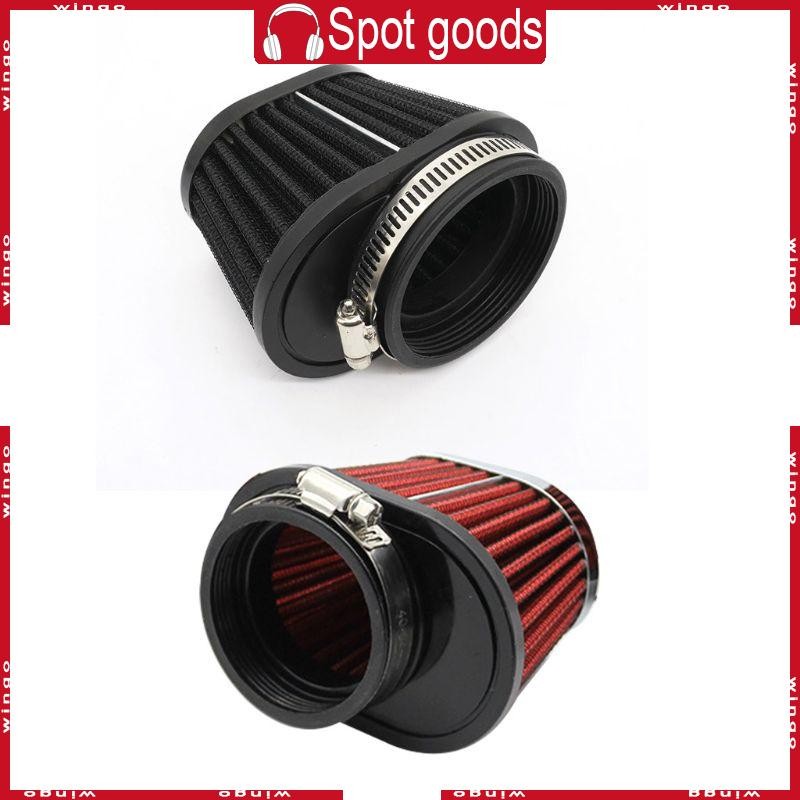 WIN Clamp-on กรองอากาศตรง Conical ตาข่ายกรองสําหรับรถยนต์ระบบทางเข้าอากาศเห็ดสําหรับตัวกรองหัว 51 55