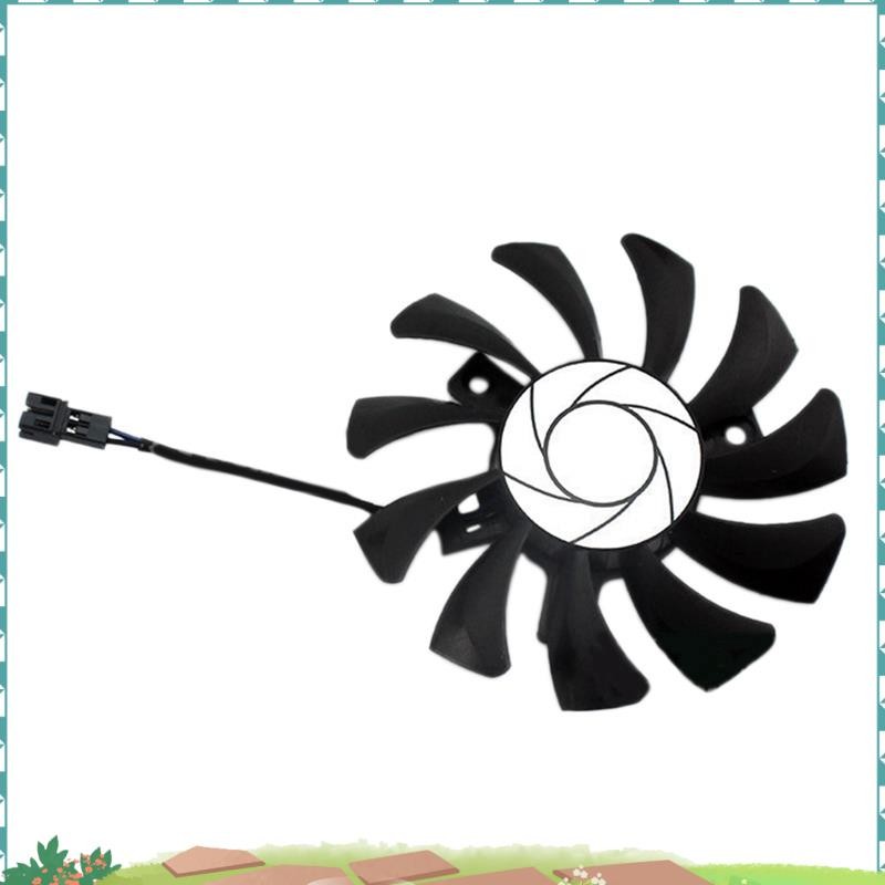 HA8010H12F-Z 75 มม.2Pin GTX1050Ti GPU Cooler พัดลมคู่สําหรับ MSI Geforce GTX 1050Ti GTX-1050-Ti-4GT-