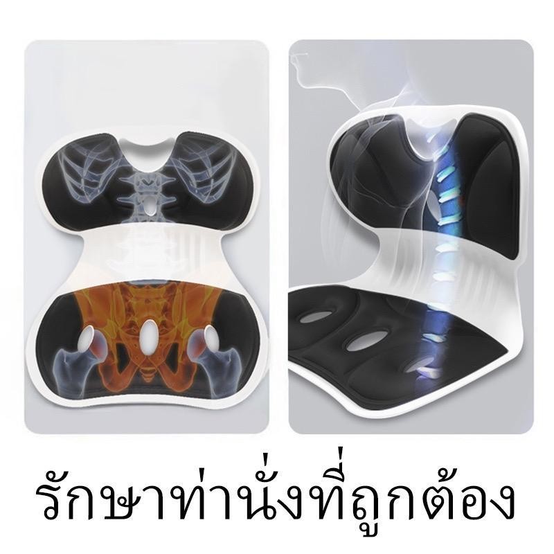 ที่รองนั่งเพื่อสุขภาพ เก้าอี้รองปรับท่านั่ง เบาะรองนั่ง เปลี่ยนท่านั่งของเราให้เอวของเราดีขึ้น ที่รองนั่งแก้ปวดหลัง