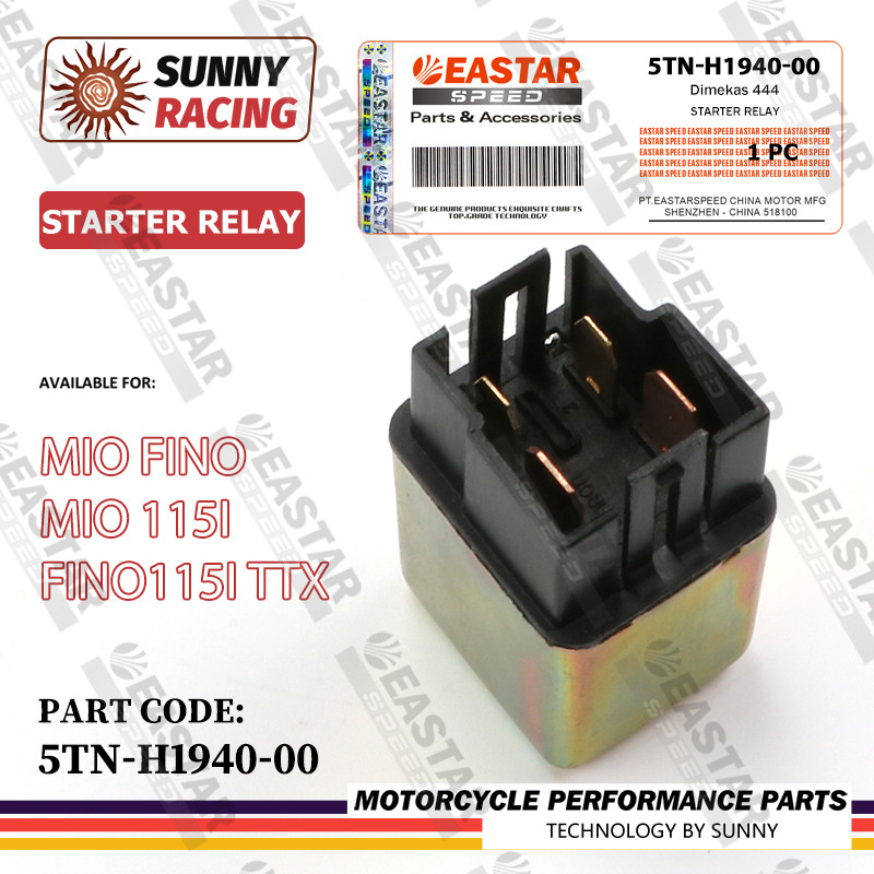 รีเลย์สตาร์ท ทุกรุ่น มีโอ(MIO) /ฟีโน่(FINO) / MIO115i / FINO115i / ทีทีเอ็กซ์(TTX) (5TN-H1940-00)