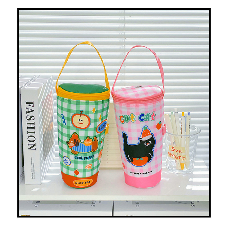 กระเป๋าใส่แก้วน้ำ เก็บความร้อน โดปามีน ถุงชานม มีหูหิ้ว พกพาสะดวก รูปร่างน่ารัก เก็บความเย็นได้ - รูปที่ 7