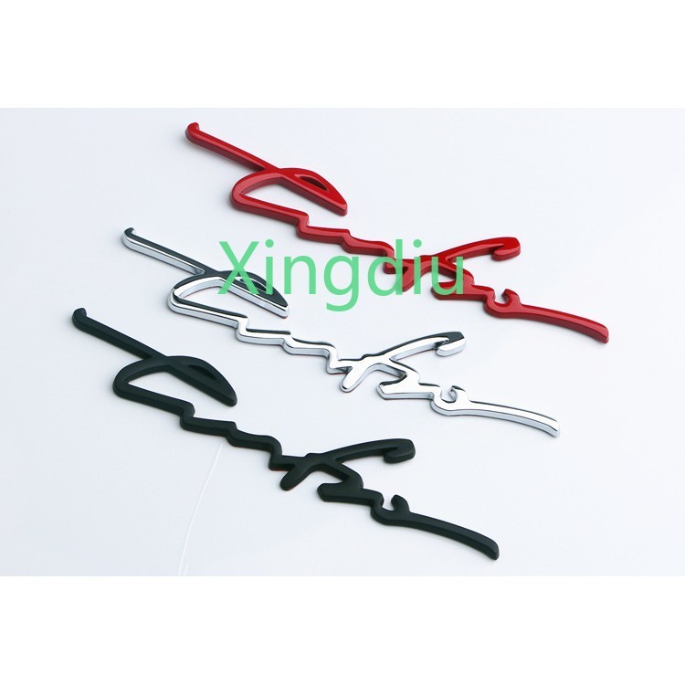 XD 1 x 3D โลหะ Turbo Emblem Badge สติกเกอร์ด้านข้าง Fender Auto Car