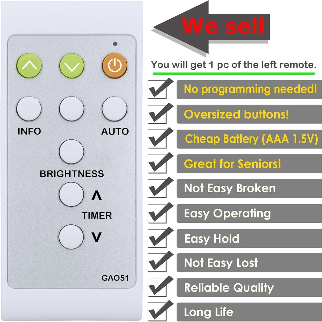 เปลี่ยนรีโมทคอนโทรลสําหรับ Shark AlR PURlFlER เครื่องทําความร้อนพัดลม HP300 HP301 HP302 HP130 HP132 