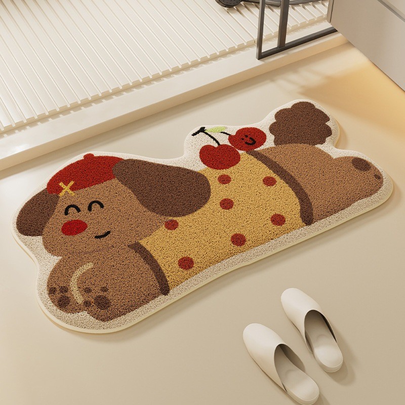 COD พรมปูพื้น 40×70cm รูปแบบการ์ตูนน่ารัก การดูดซับน้ำ ทนต่อสิ่งสกปรก ป้องกันการลื่นไถล พรมเช็ดเท้า - รูปที่ 5