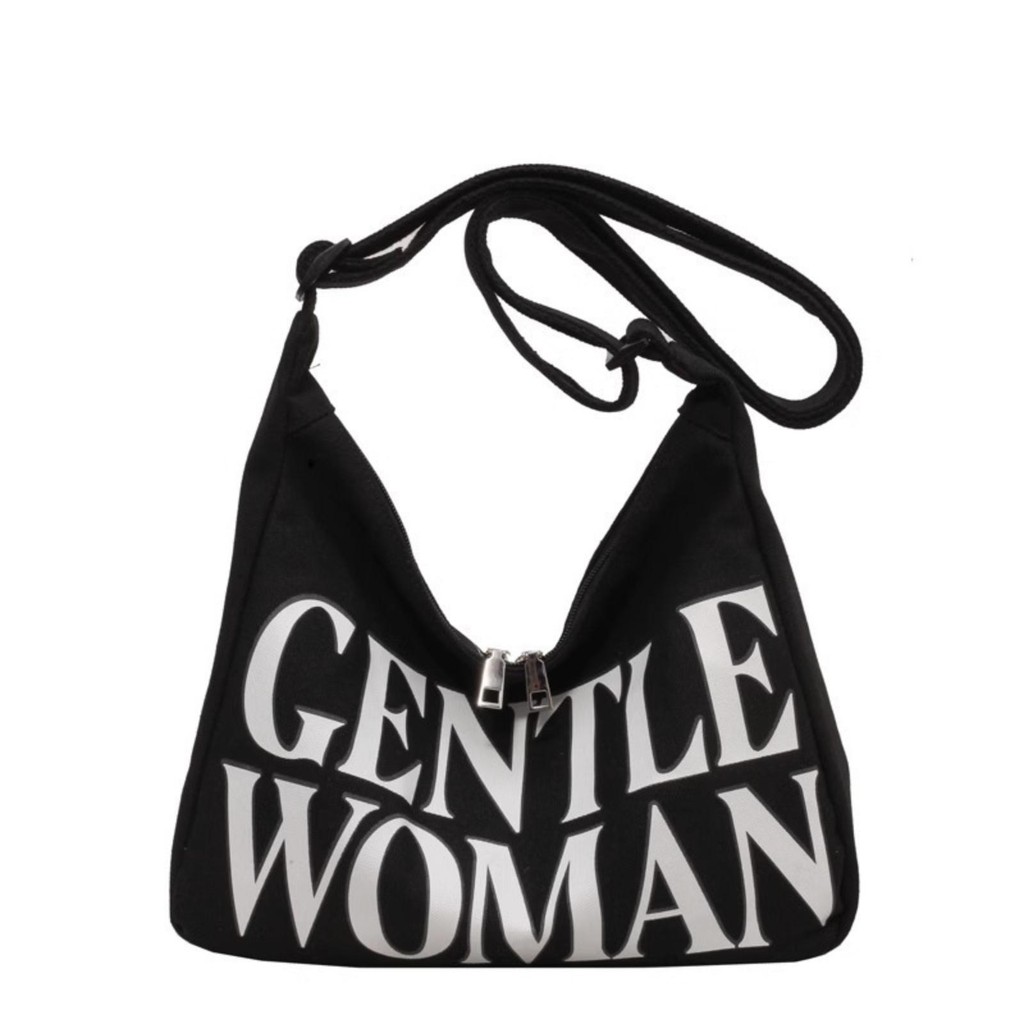 กระเป๋าผ้าแคนวาสผู้หญิง ความจุขนาดใหญ่ | กระเป๋าถือสะพายไหล่ อเนกประสงค์  เหมาะสำหรับนักศึกษาและใช้งานได้หลากหลาย-8016 - รูปที่ 3