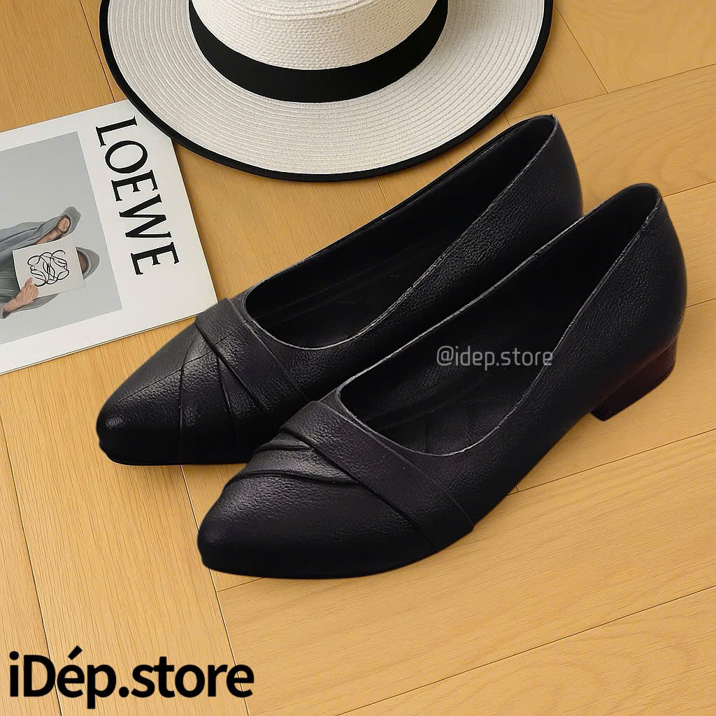 รองเท้าพลาสติกผู้หญิง,รองเท้าตุ๊กตาหัวแหลมผู้หญิงใส่สบายและกันลื่นสําหรับงานฝนและฝนสํานักงานGL055 (ส