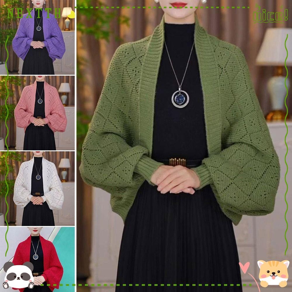 ต่อไป ผ้าคลุมไหล่ถัก,คาร์ดิแกนอารมณ์ทนกว่าไหล่ฤดูใบไม้ร่วงฤดูหนาวผ้าพันคอ,แขนยาวเสื้อผ้าที่อบอุ่นอุปกรณ์เสริมคออุ่นพรรค