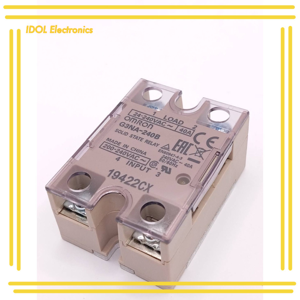ราคาถูก! G3NA-240B ไฟ200-220v โซลิต รีเลย์ TYPE G3NA-240B SOLID STATE RELAY VOLTS:200-240VAC