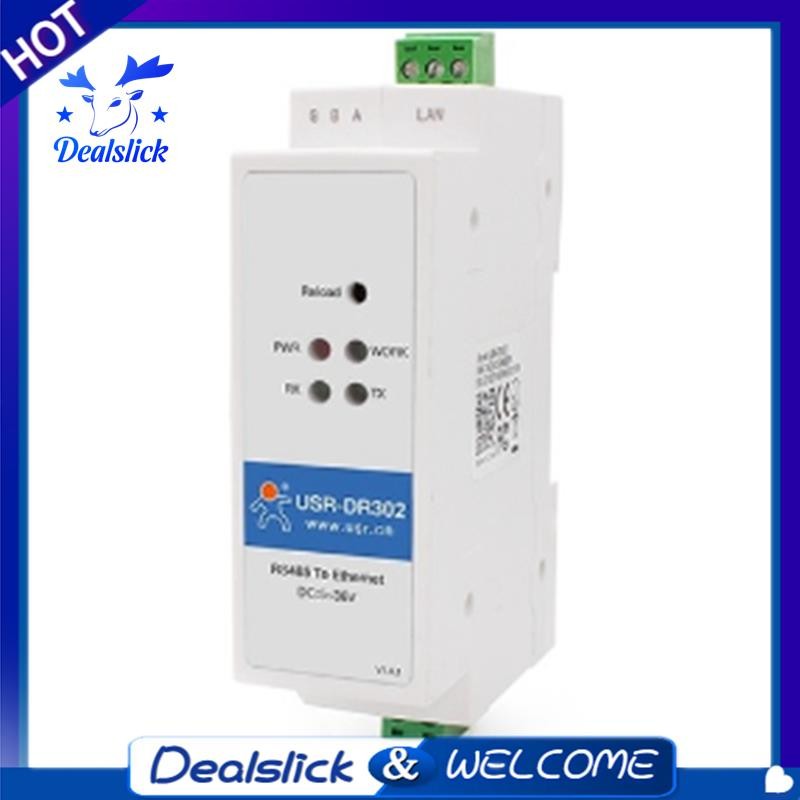 -DR302 Din Rail Serial RS485 to Ethernet IP Server Module Ethernet Converter Modbus RTU to Modbus Un