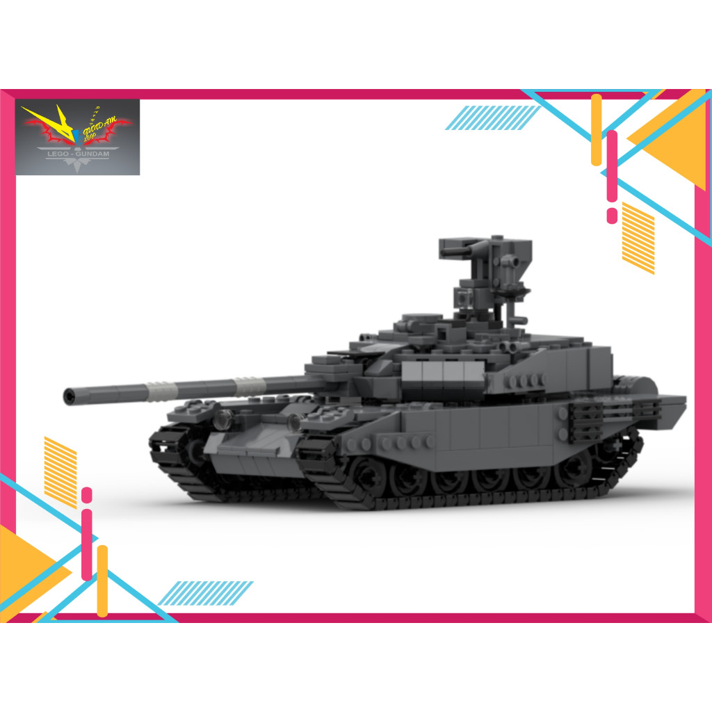 Moc Army Tank T90M tagil Assembly Toy