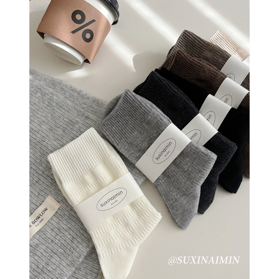 เสื้อนักเรียนผ้าฝ้าย 8 สีสำหรับฤดูใบไม้ร่วงและหนาว สไตล์โมเดิร์นคลาสสิก ลายเส้นคลาสสิกสีเข้ม ทรงกลาง - รูปที่ 6