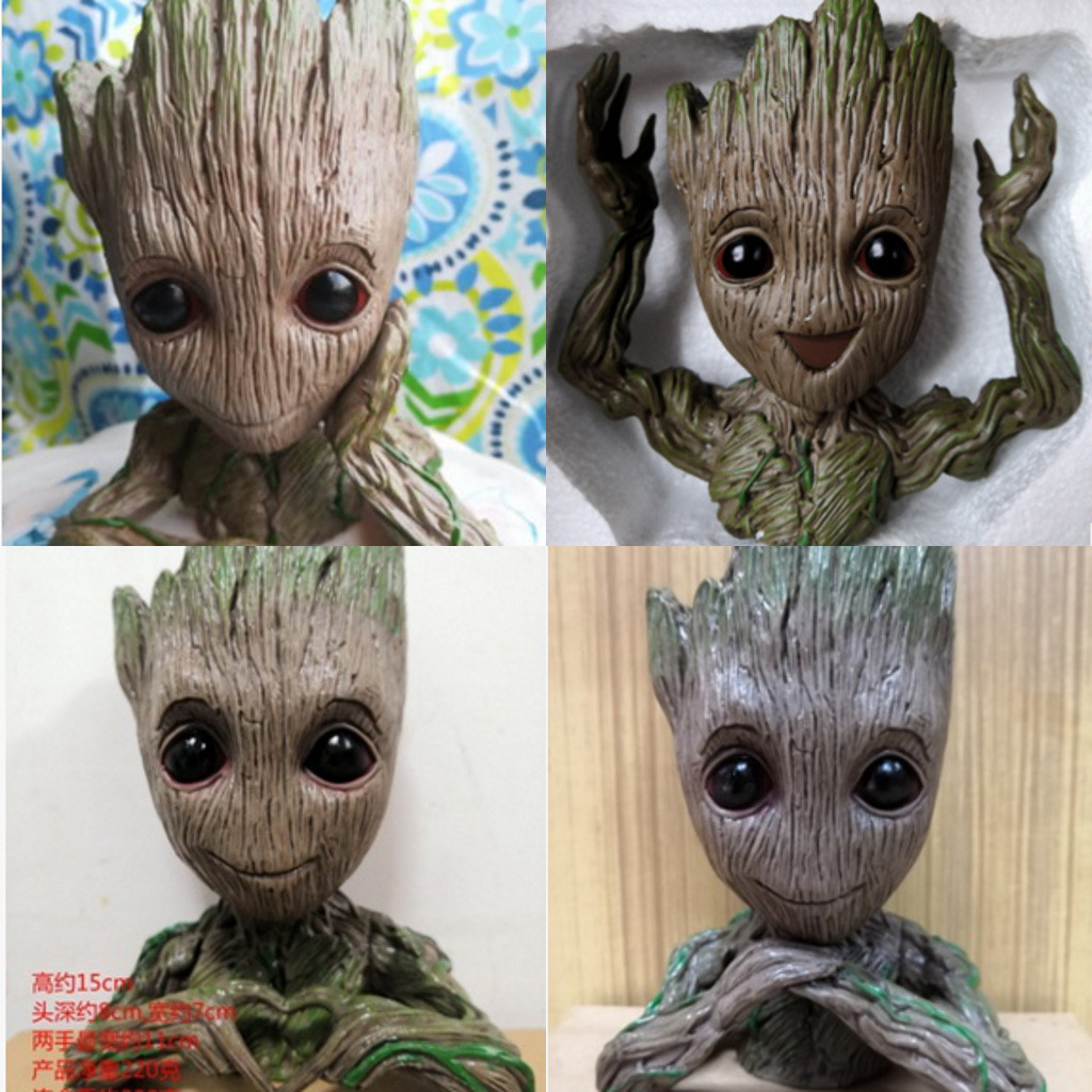 Feihong Galaxy Guardian Tree บุคลิกภาพ Groot ตุ๊กตา Baby Tree Man รุ่น PVC