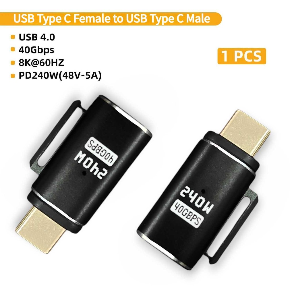 อะแดปเตอร์แม่เหล็ก Anera OTG USB Type C 4.0 N52 8K 60Hz 40Gbps 240W - A1F35 - Tinari