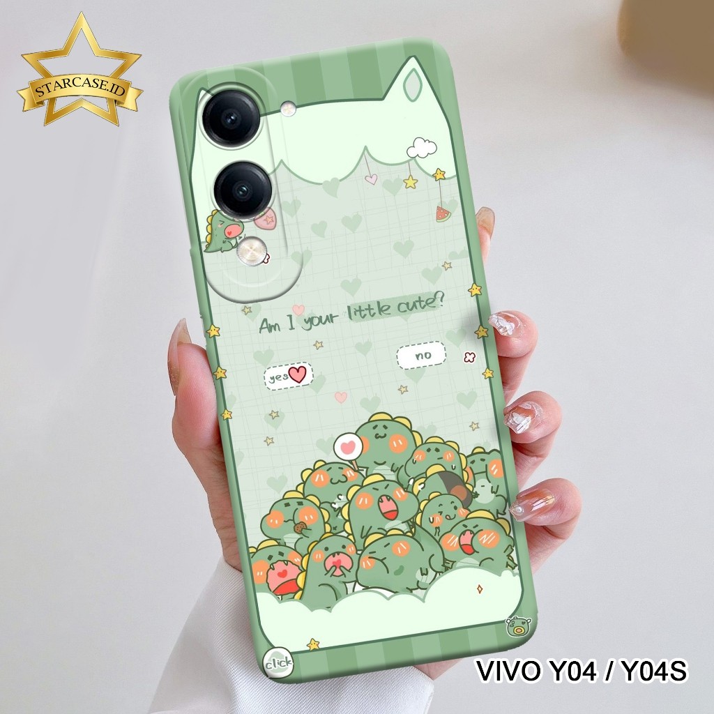 HP Softcase VIVO Y04 4G / Y04S 4G 2025 - ใหม่ล่าสุด VIVO Y04 4G SoftCase - Starcase - เคสแฟชั่นน่ารั