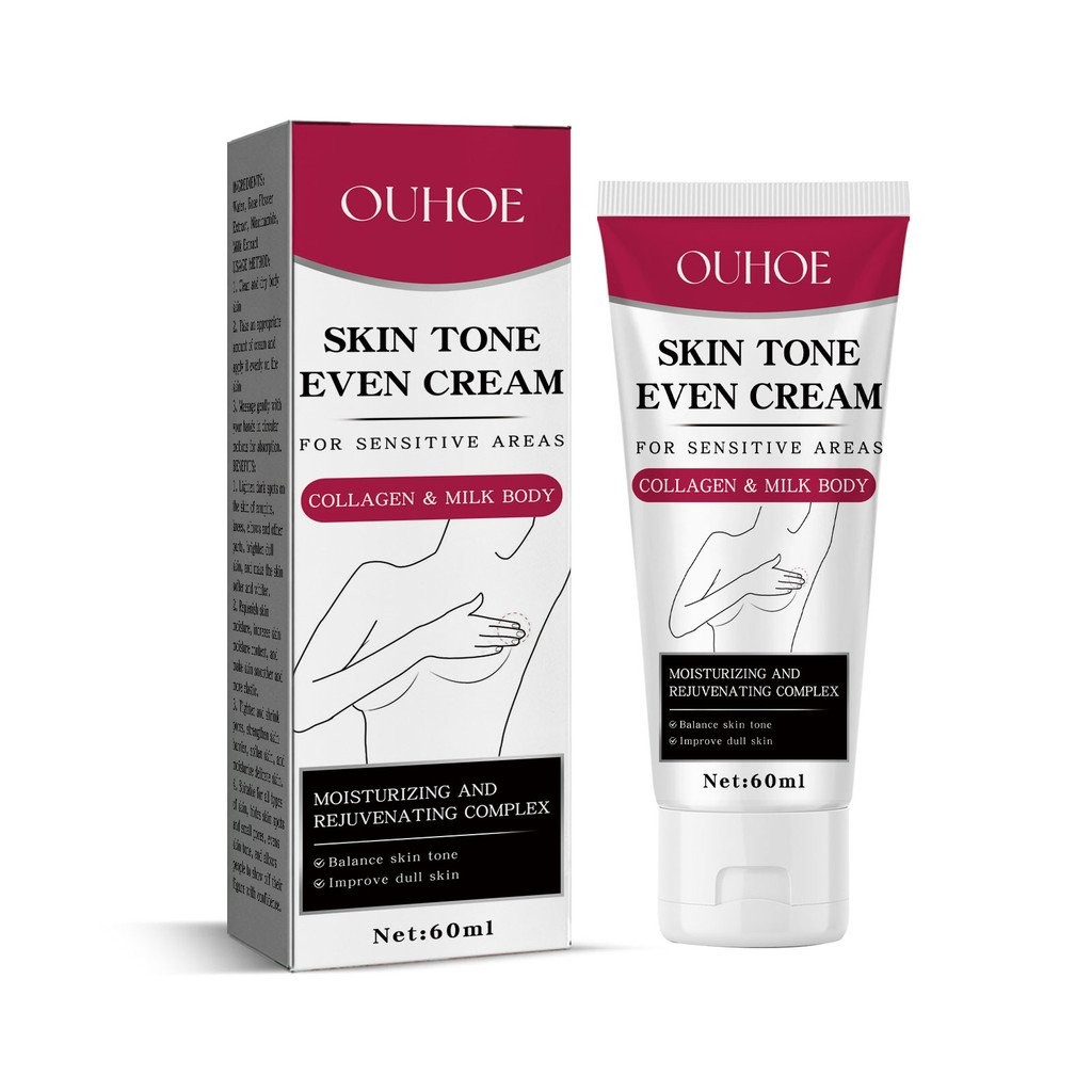 OUHOE ครีมบํารุงผิวไวท์เทนนิ่งซ่อมแซม Fade Underarm Elbow Joint สีดํา Moisturizing Cleansing Whiteni