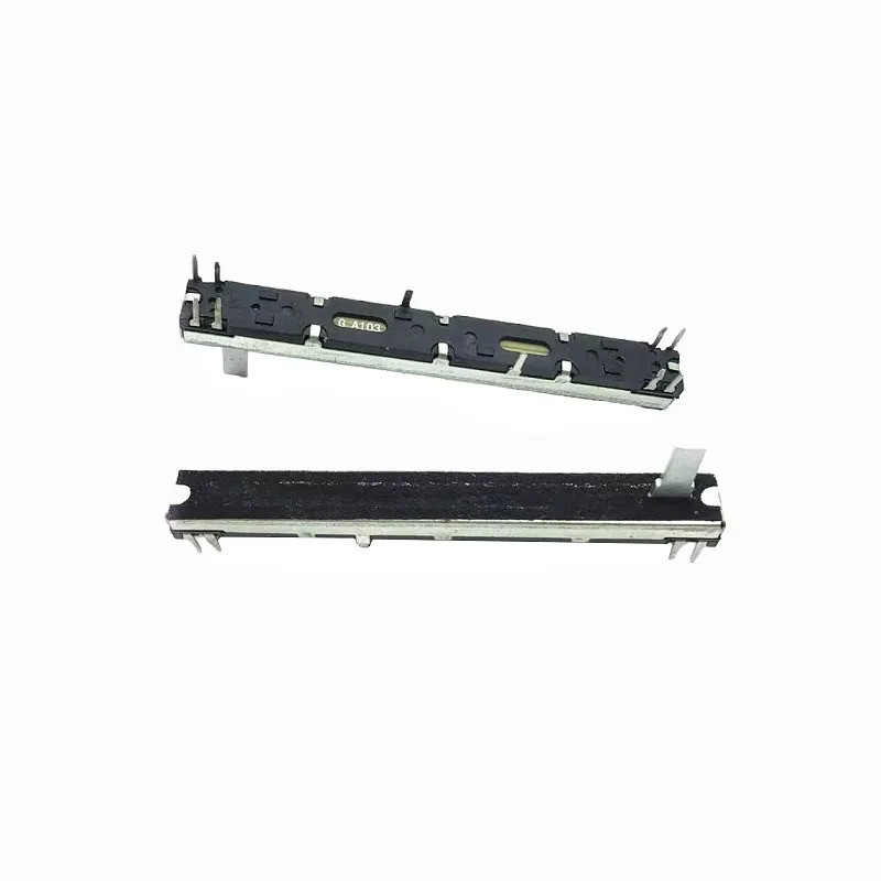 2 ชิ้น 75 มิลลิเมตรตรงสไลด์ Potentiometer 8 Pins A103 คู่ Fader A10K Soundcraft EFX8 Fader A10Kx2