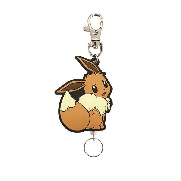 SK Japan Pocket Monster Rubber Reel Keychain - Eevee Design【Direct from Japan】
