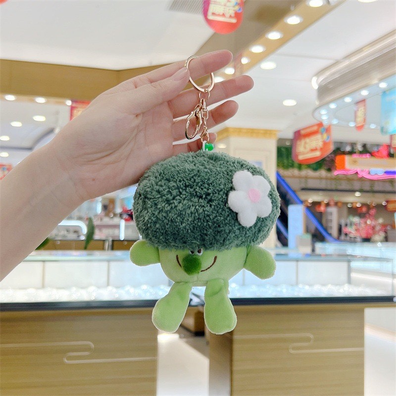 ตุ๊กตาบรอกโคลีสุดฮิต พวงกุญแจนุ่มนิ่ม สไตล์น่ารักเกินต้าน