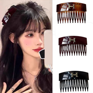 เกาหลีกลับหัวหวีผู้หญิง2025ใหม่เจ้าหญิงหัวเรียบหวีผมสูงกะโหล…