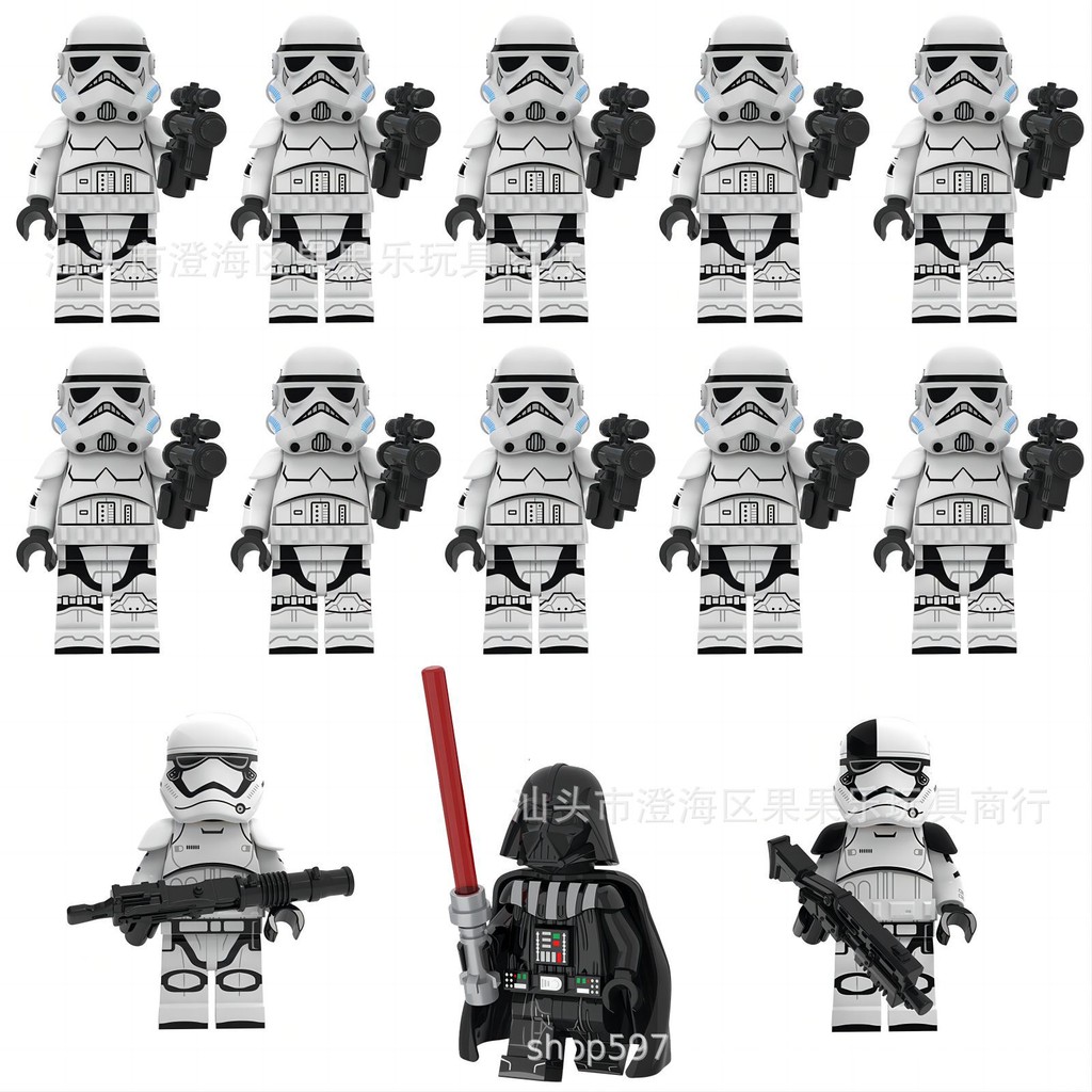 เข้ากันได้กับ Lego 13 Planet Series สีดํา Samurai Legion Building Block Minifigures เด็กประกอบของเล่