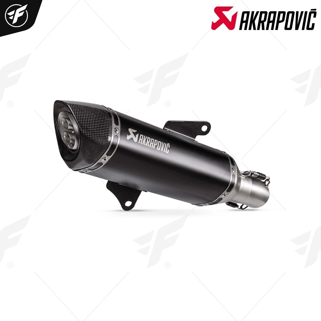 ท่อสูตร/ท่อแต่ง/ท่อไอเสีย Akrapovic Slip on Black New Shape (2รู) : for Honda ADV350 2022
