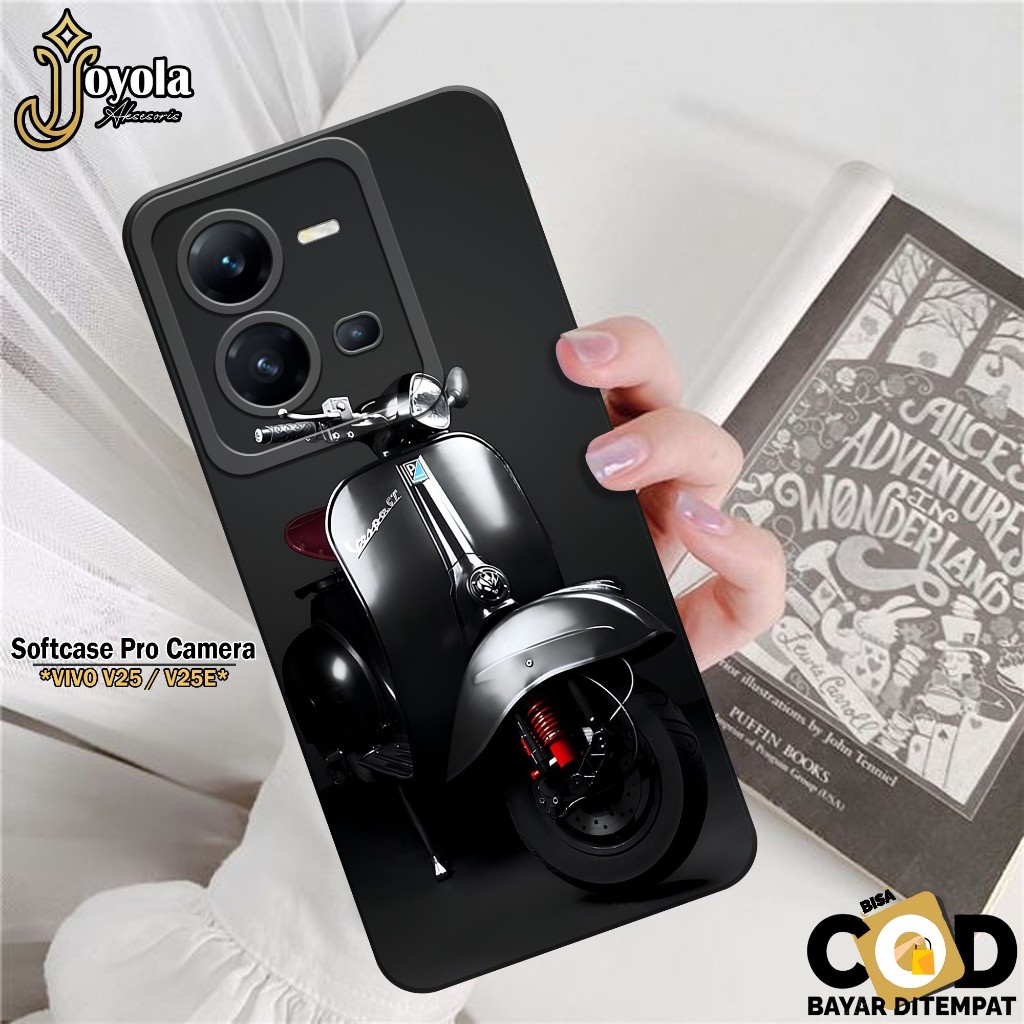 เคส HP JOYOLA VIVO V25 / V25E - เคสแฟชั่น Vespa - VIVO V25 / V25E Softcase - กล้อง Pro - เคส VIVO V2