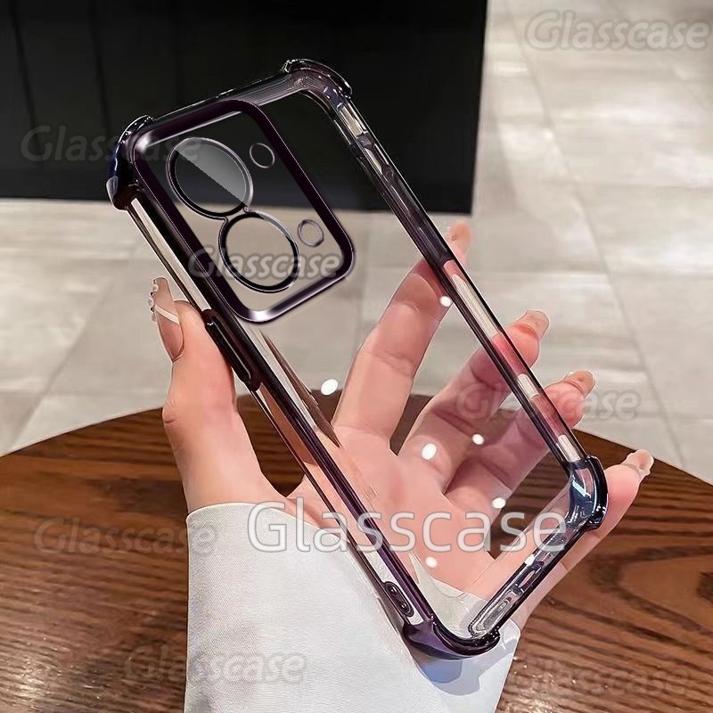 ปลอกสําหรับ Xiaomi POCO C85 C75 C 85 C 75POCOC85 POCOC75 2025 เคสโทรศัพท์ใสแฟชั่นคู่สี่มุม Anti Fall กันกระแทก Came เลนส์ป้องกันกรณีปกหลัง - รูปที่ 2