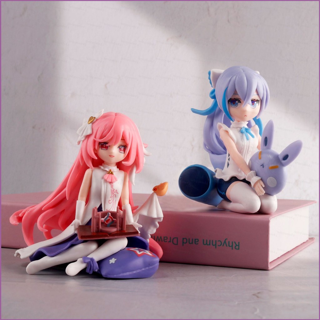 Genshin Impact Action Figure Bronya Elysia Miss Sweetheart ตุ๊กตาของเล่นสําหรับเด็กเครื่องประดับของข