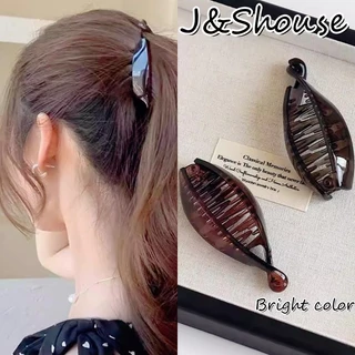 คลิปผมหางม้าสีน้ำตาลและสีเทา สำหรับผู้หญิง