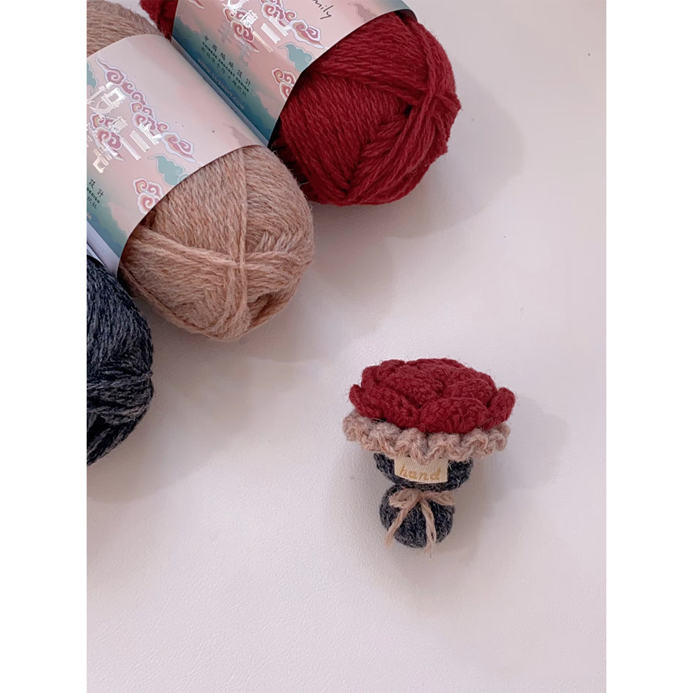 Time Weaving Handmade Crochet Yarn Boredom Relief Bouquet Gift Lazy Material Mini diy Handmade Penda
