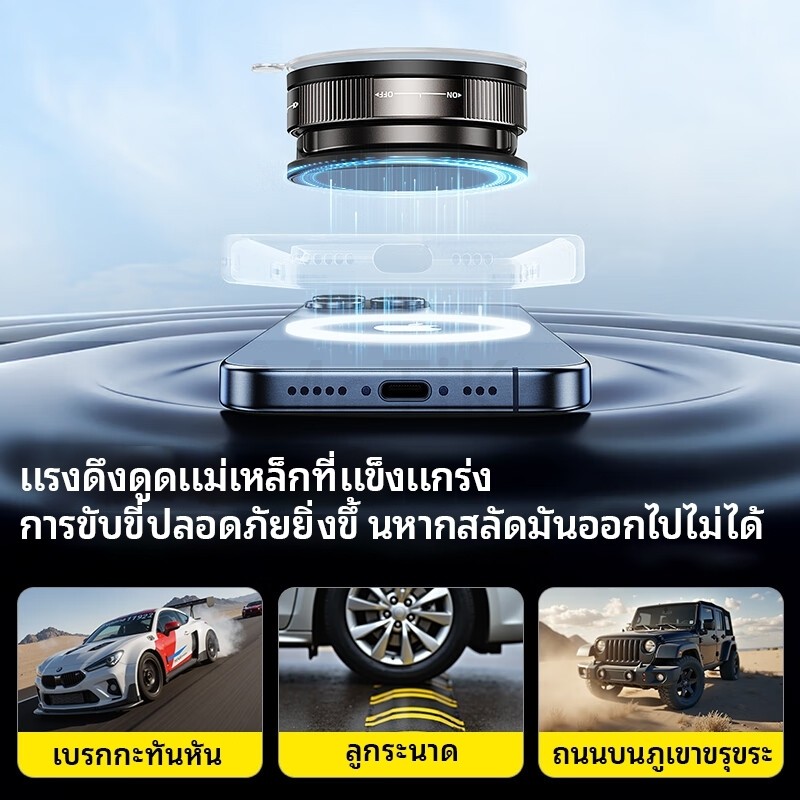 [🇹🇭พร้อมส่ง🎁]ที่วางโทรศัพท์มือถือในรถยนต์ I หมุนได้ 360°I แม่เหล็ก I พับได้  ที่วางโทรศัพท์มือถือในรถยนต์ใ Car Holder - รูปที่ 2
