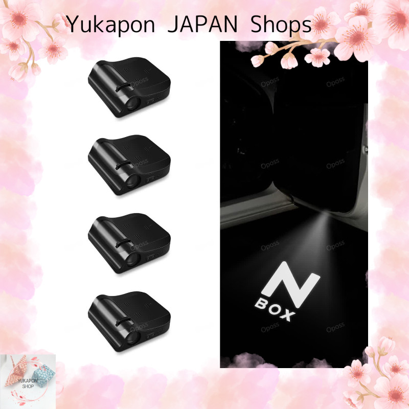 ฮอนด้า N-BOX ไฟต้อนรับประตูรถ ไฟประตู LED โปรเจคโลโก้ ไฟคาร์เทซี่ ไฟโลโก้เลเซอร์ N-BOX JF2 JF3 JF4 J